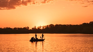 two people fishing on florida back waters
